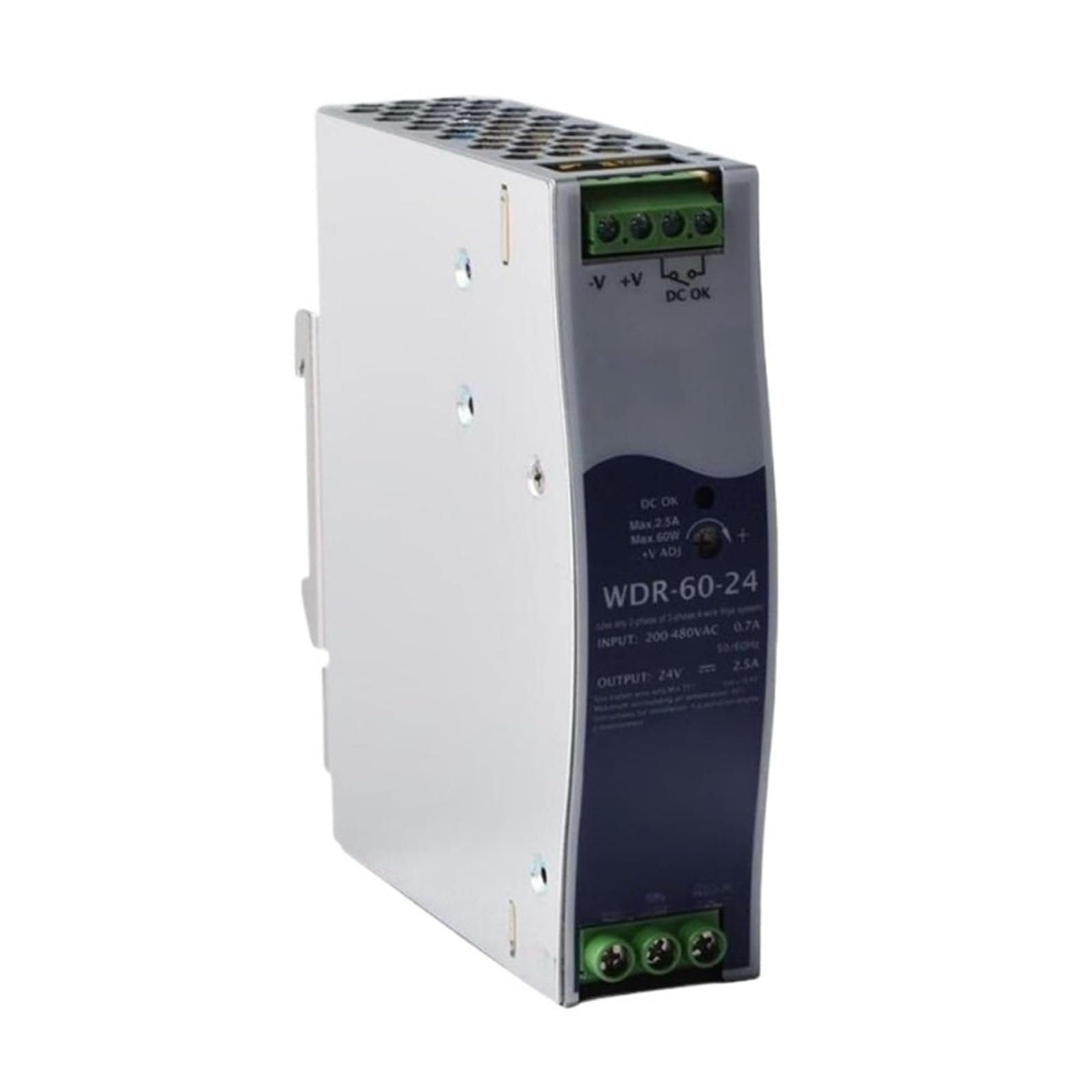 Alimentation rail DIN WDR-60-24 haute stabilité 5 unités