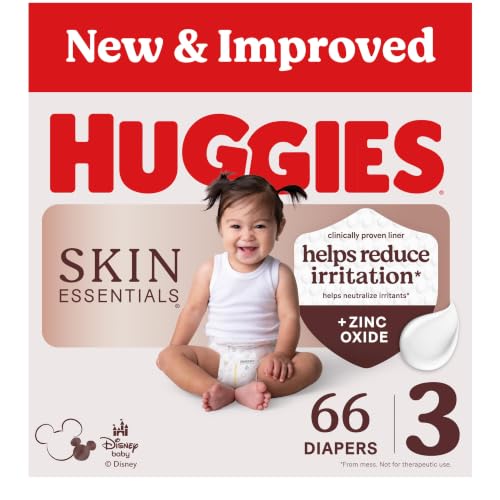 Image of Huggies Skin Essentials Diapers Size 3, 66 Count