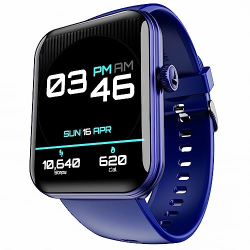 Image of Boat Xtend Plus Smart Watch w / 1.78 inch (4.5 cm) AMOLED Display, Coins, Advanced BT Calling, 100+ Sports Mode, Always On Display, HR & SP02 Monitoring & Stress Monitoring(Royal Blue)