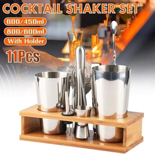 Kit para Bartender 10 piezas Acero Inoxidable con Soporte miniatura 2