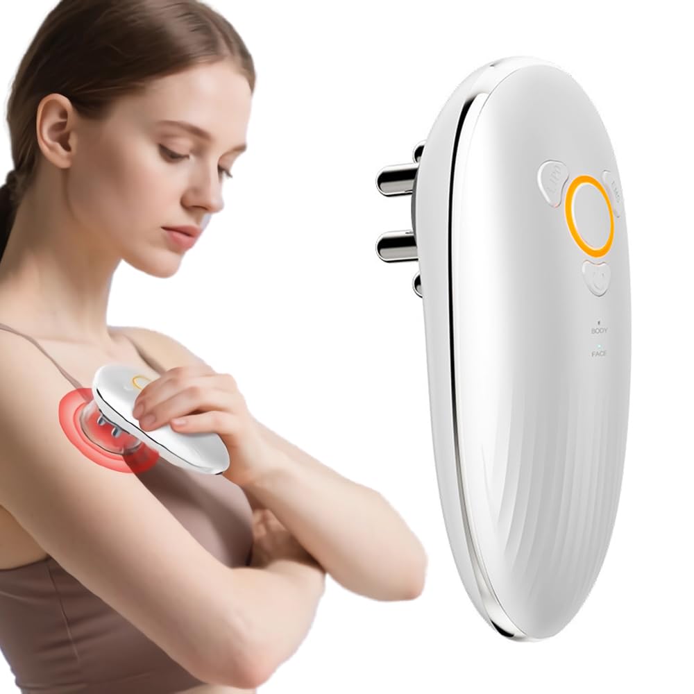 3 in1 Massaggiatore Anticellulite Coppettazione Elettrico con Massaggio a Vuoto EMS Luce Rossa 2 Coppette Rassoda Tessutii Migliora Circolazione