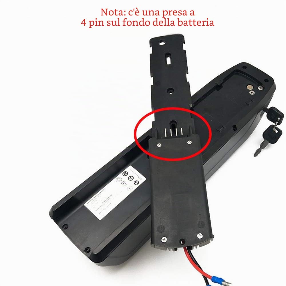 Ebike Hailong Batteria 36V 10.4Ah 385Wh Bicicletta elettrica Batteria al litio per VAUN MiFa Prophet Phylion