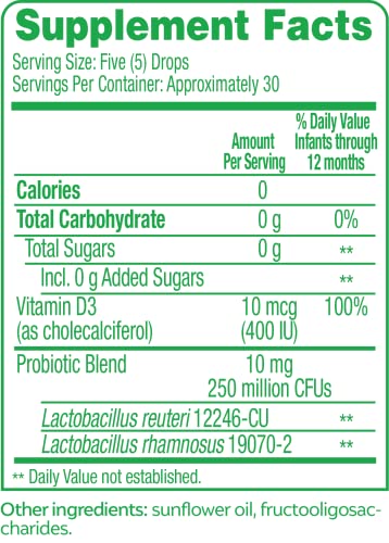 Culturelle Probiotics For Babies, Colic Plus Soothing Drops From Culturelle thumb #2