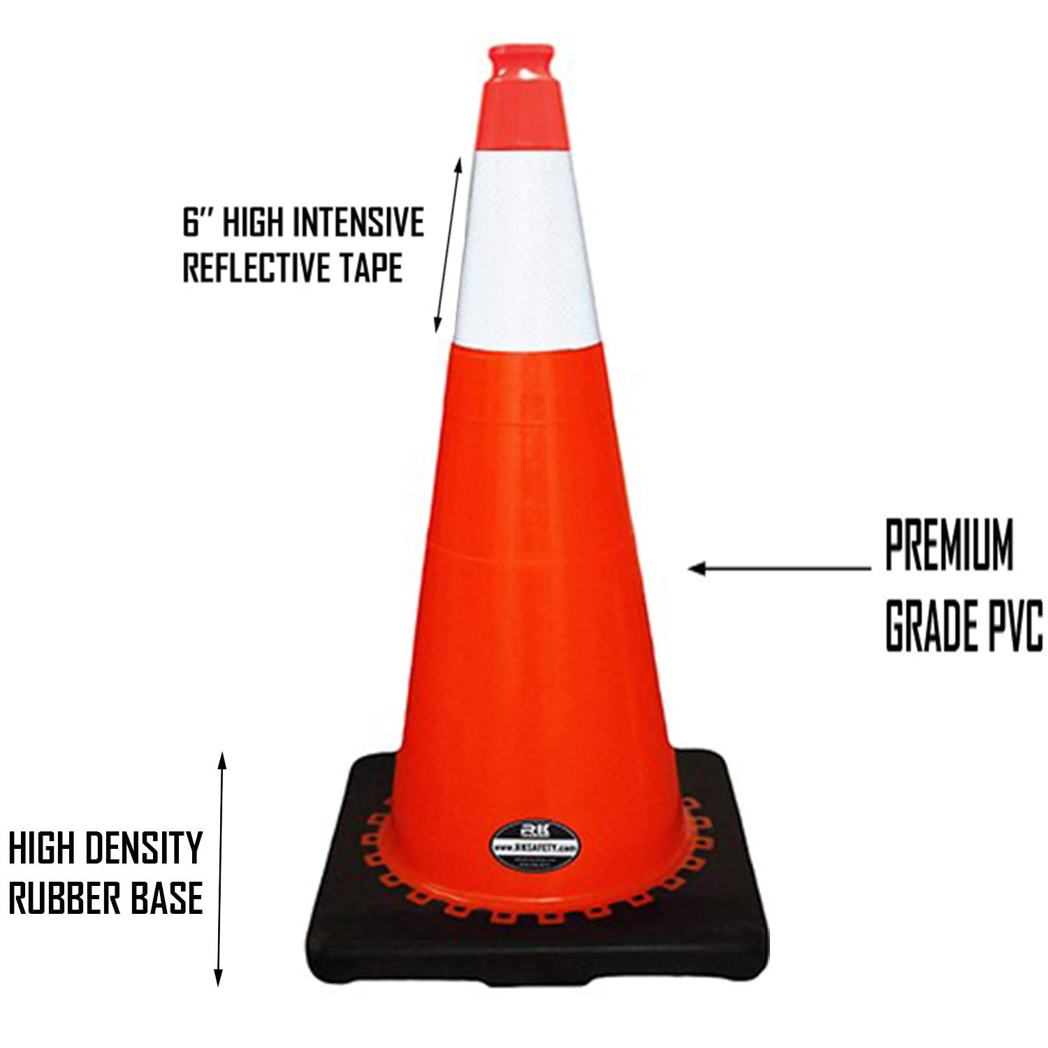 Cortina ABS Plastic Traffic Cone Sign, 