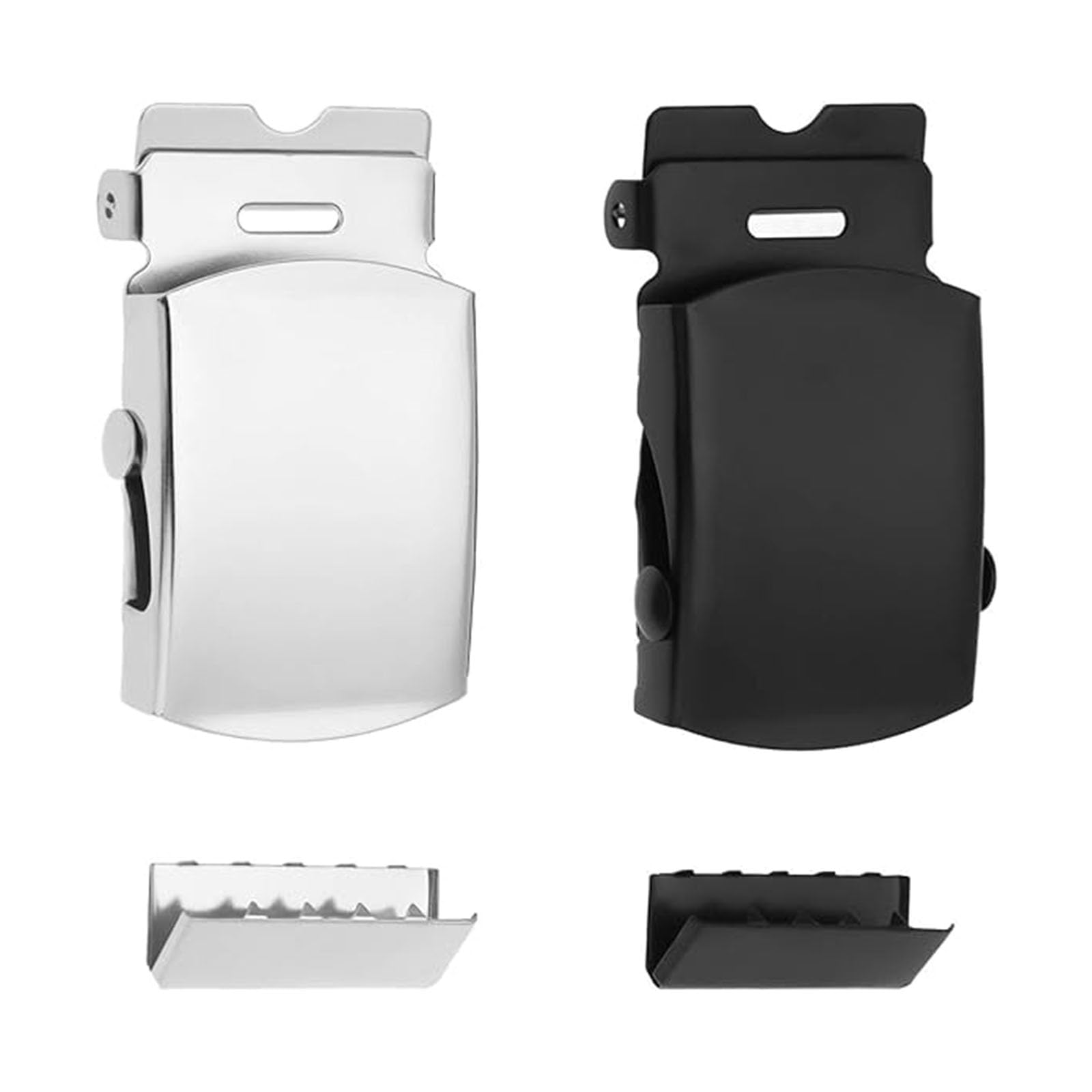 2Pcs 1.25 Inch Military Style Metal Sliding Belt Buckles, 35mm Webbing Clasp Buckles Fits 32mm Belts