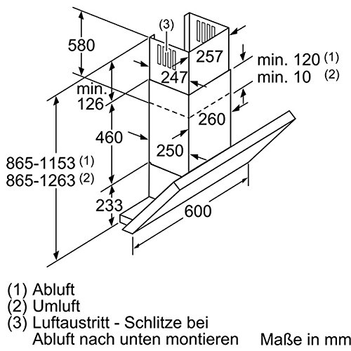 Siemens LC67KA532 iQ300 - Cappa da parete, 60 cm