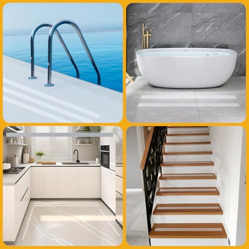 RISF Antirutsch Klebeband, 5cm x 10m Antirutschband Selbstklebend, Treppe, Wasserdicht, Antirutsch Treppenstufen, Schützt Ältere Menschen, Kinder/Haustiere vor Ausrutschen und Stürzen