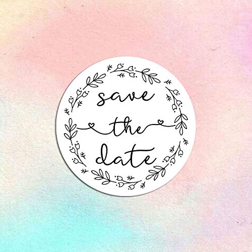 120 X Save The Date Stickers, Wedding Labels, Wedding Invitation Seals, Save The Date Labels, Envelope Seals, Envelope Labels, Wedding Stickers #TOP2