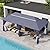 LAUSAINT HOME Outdoor Patio Gazebo 10'x20' with Expansion Bolts, Heavy Duty Party Tent & Shelter with Double Roofs, Mosquito Nettings and Privacy Screens for Backyard, Garden, Lawn, Elegant Navy Blue
