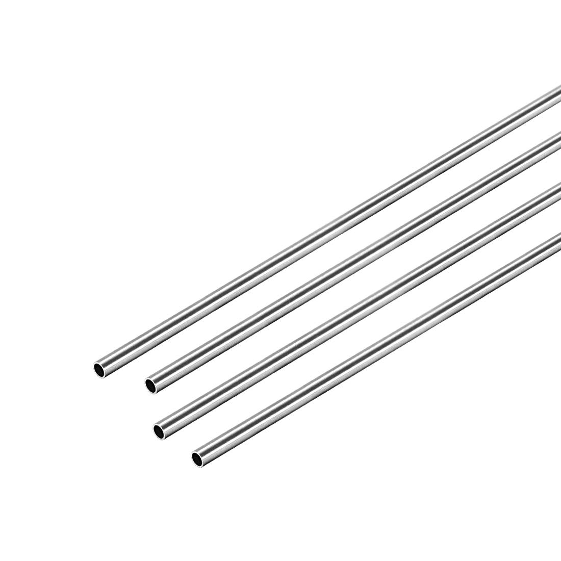 Tube 300mm Inox 4 Tubes Ronds Inox 304 - Diamètre 3 Mm, épaisseur 0.2 Mm, Longueur 300 Mm, Pour DIY Et Modèles Tube 300 Mm Paroi 0,2 Mm Lot 4