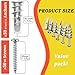 100PCS Zinc Self-Drilling Drywall Anchors, 50 Heavy Duty Hollow Metal Wall Anchors and 50#8 x 1-1/4'' Screws, Sheetrock Anchors and Screws Kit