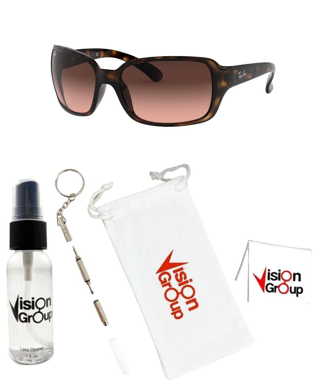 Ray-Ban RB4068 Square Sunglasses+ Vision Group Accessories Bundle