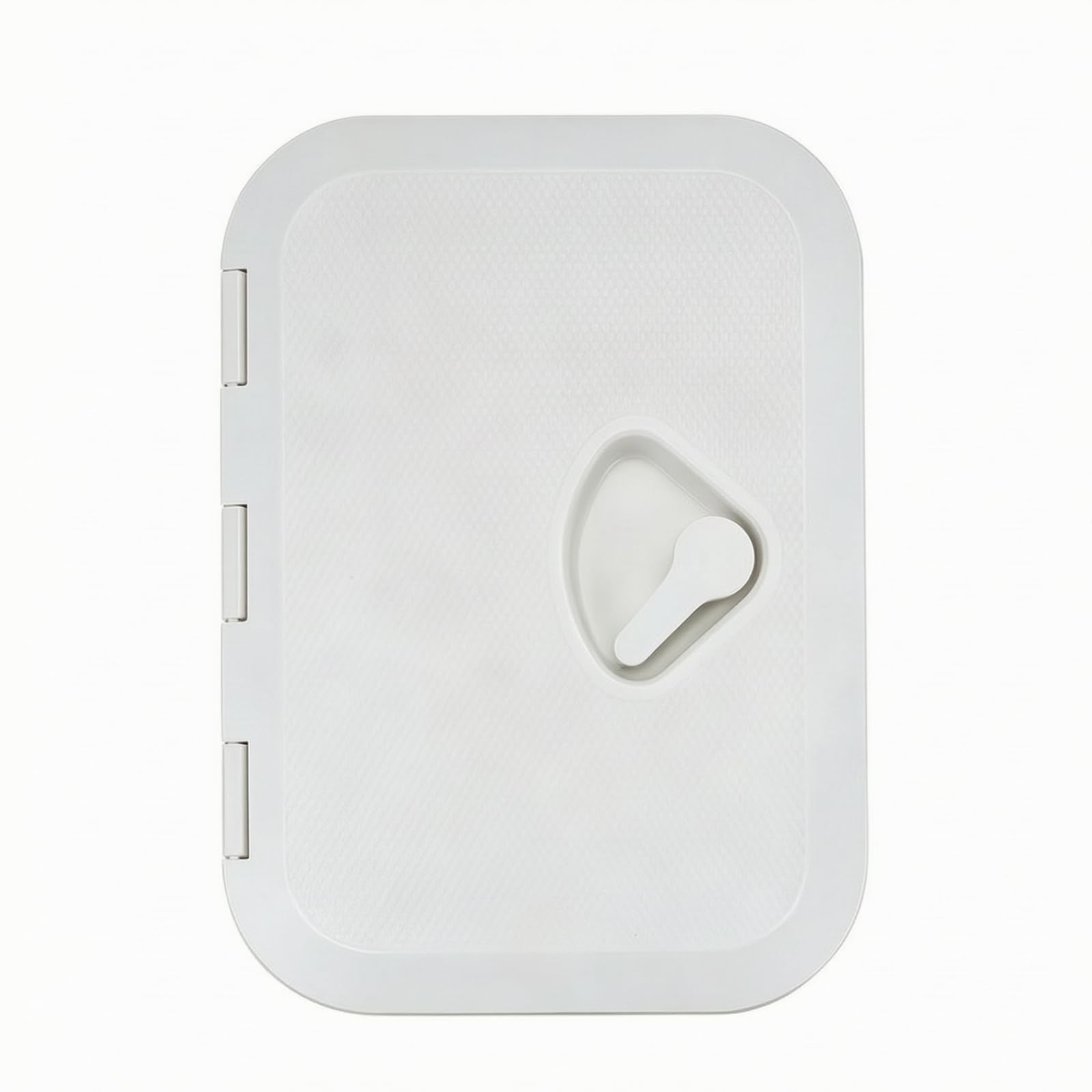 Deck Marine Oblò con Coperchio Protettivo per Barche con Superficie Ruvida Antiscivolo E Apertura Facilitata per Manutenzione, Bianco, 270 375mm