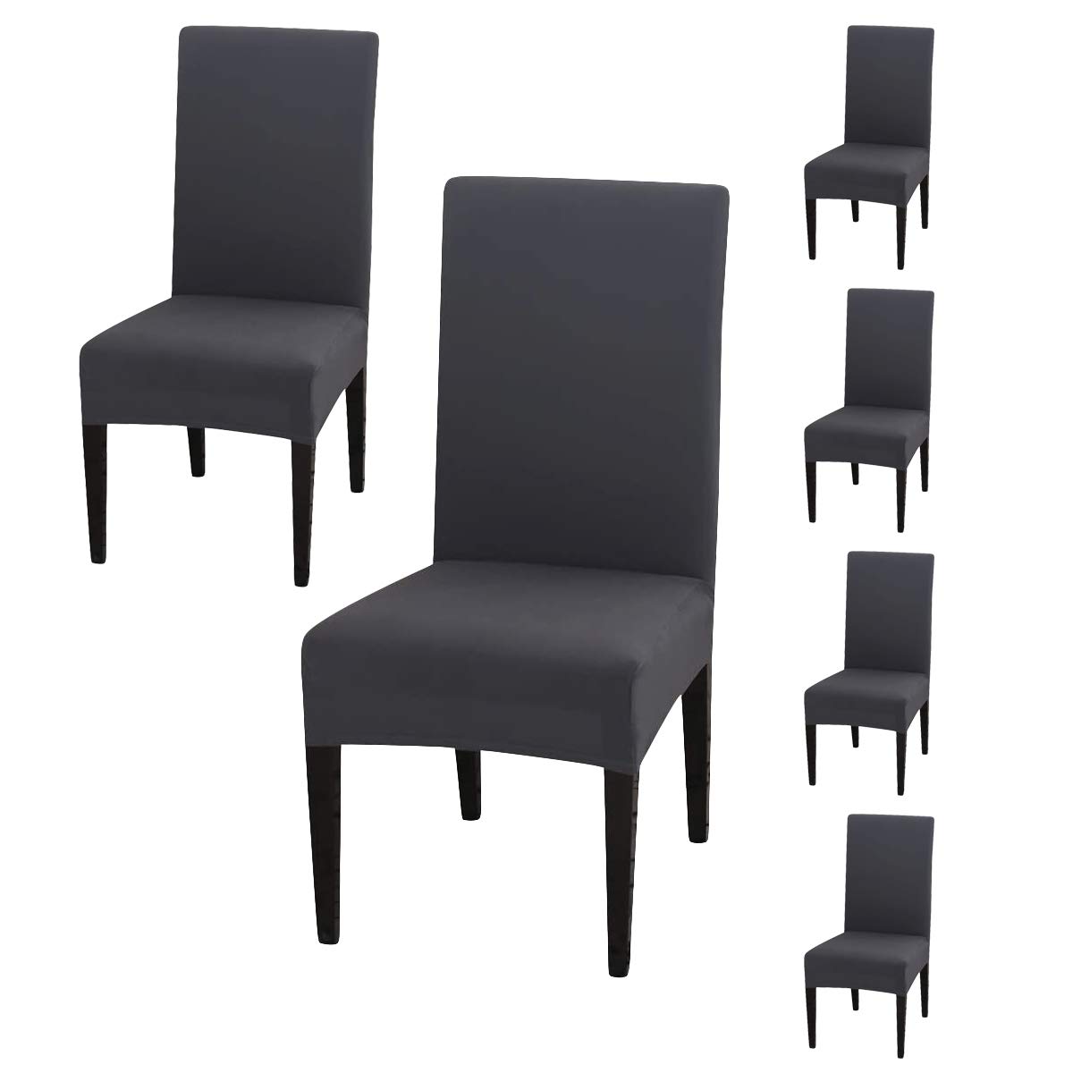 BRIDA Stretchable Polyester Solid Plain Dining Chair Covers (6 Chair Cover, Plain Olive) (B081ZFZPTF) Amazon Price History, Amazon Price Tracker
