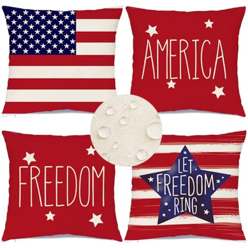 RABUSOFA Outdoor Waterproof 4th of July Patriotic...