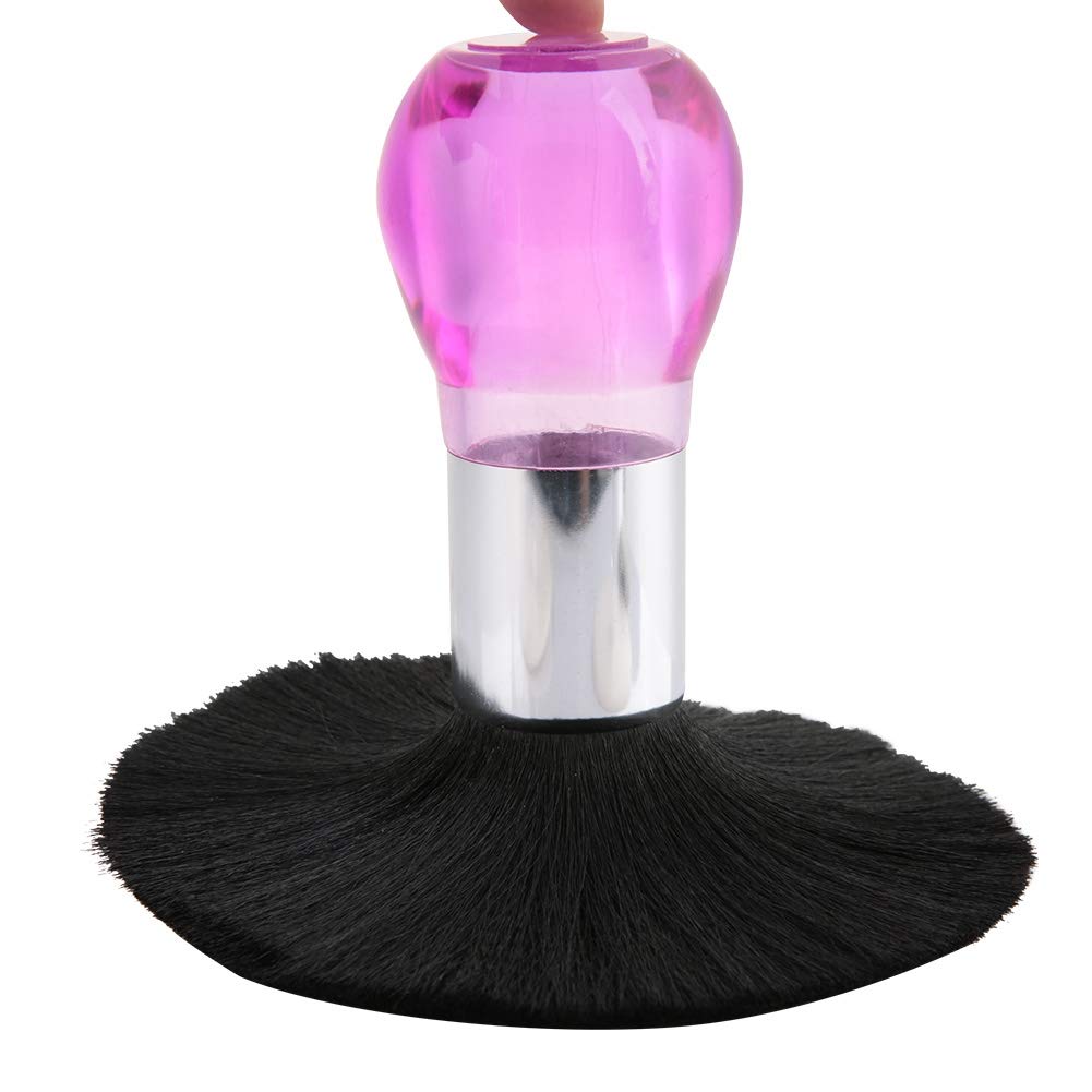 Pennello Parrucchiere, Barbiere collo spazzola ideale per rimuovere i capelli dopo il taglio, Spazzola per spolverino per il collo, spazzola per capelli pulita per capelli da barbiere Strumento (Rosa)