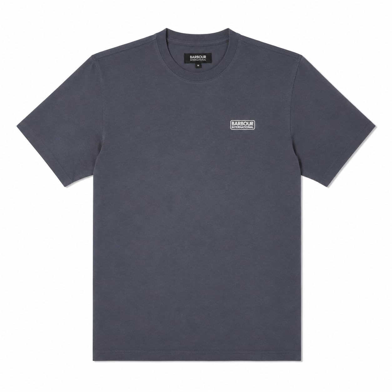 Barbour International Small Logo T-Shirt (UK, Alpha, XXL, Regular, Regular, Storm Grey)