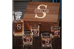 Luxurious Personalized Whiskey Decanter Set: Elevate Your Spirits