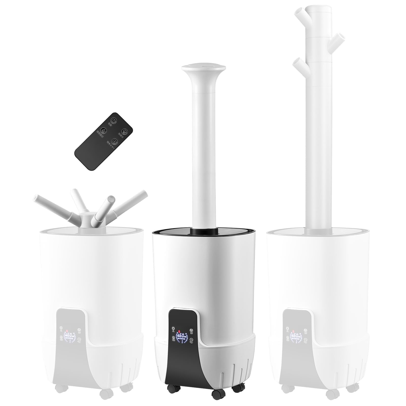 ラスト１台☘️加湿器 業務用 家庭用 15L容量加湿器 ノズル 上部給水 キャスター付☘️ Amazon.co.jp: Fulgutonit 加湿器 大容量 15L【給水は1日1回・最大61畳
