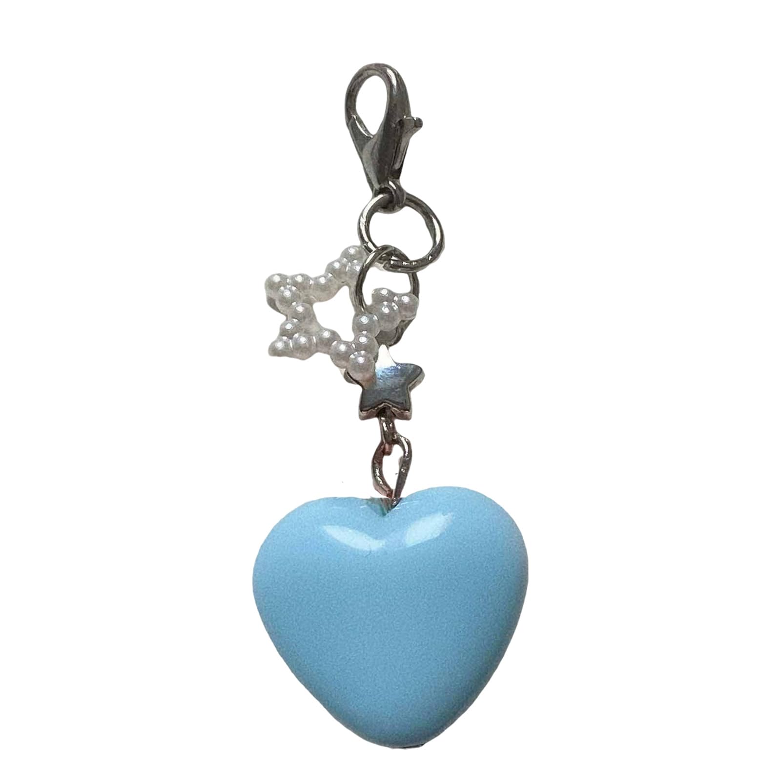 NEWFT Star Camera Hanging Ornament Heart Keychain Heart Keyrings Alloy Texture Adornment Present for Fashion Enthusiast