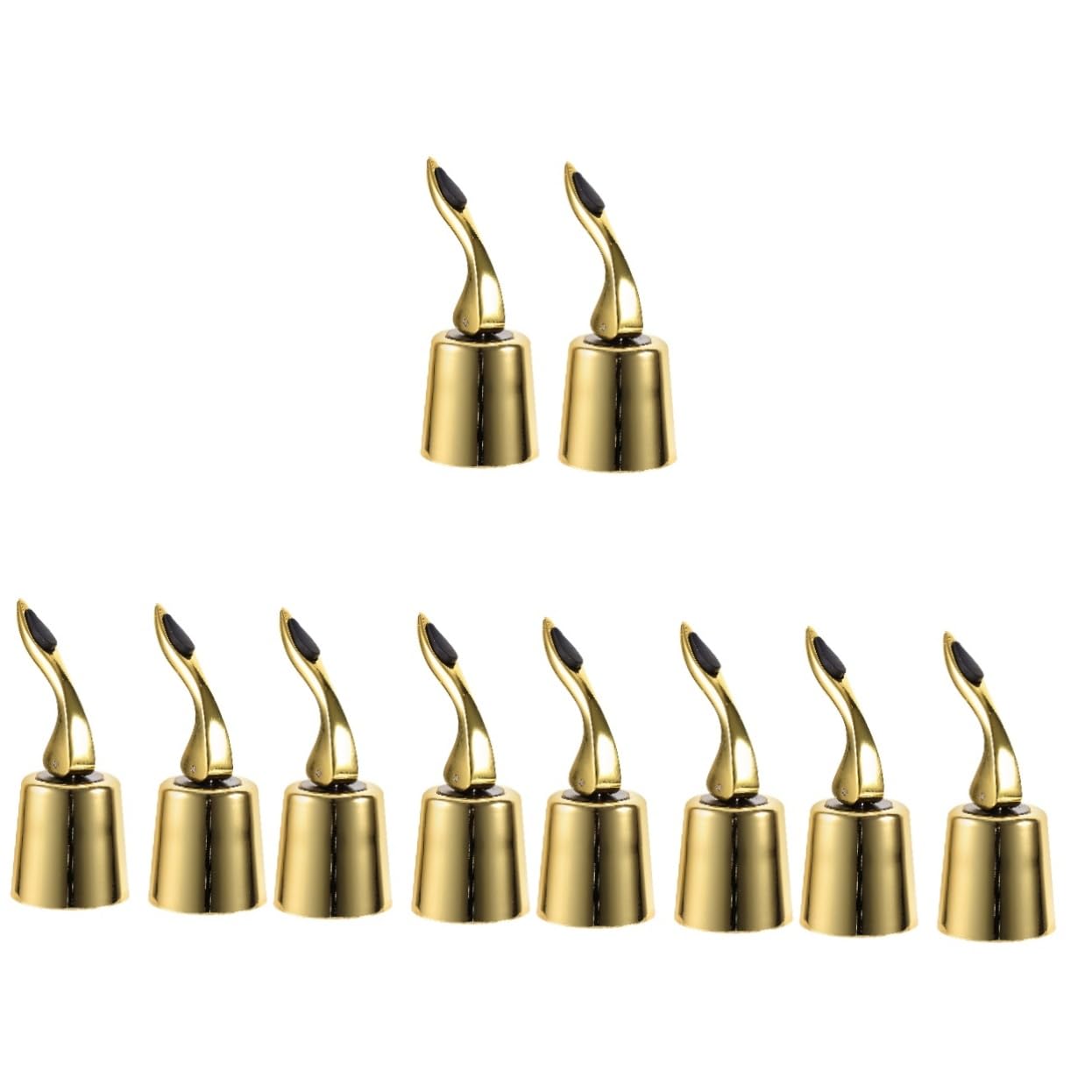 Cabilock Tapones De Vino Inoxidable Corchos para Botellas De Vino con Sellado Tapones Reutilizables para Conservar La De Bebidas 2 Piezas X 5