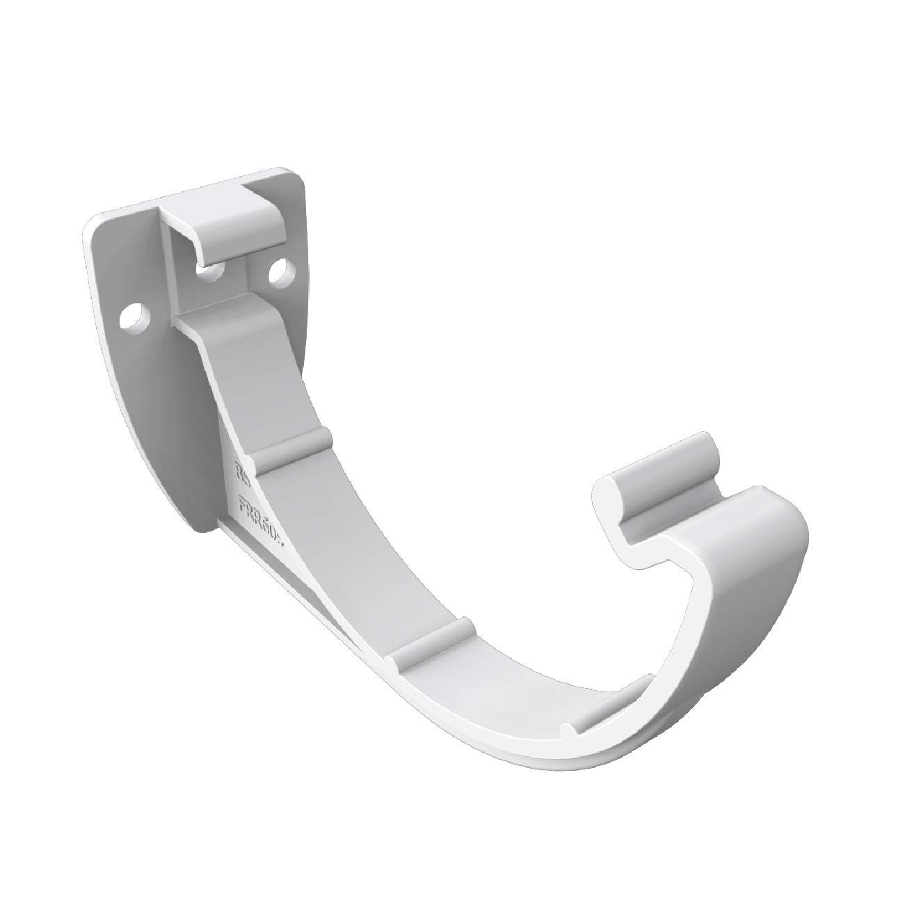 Freeflow 4 x White Half Round Fascia Gutter Brackets, 112mm Rain Water Systems