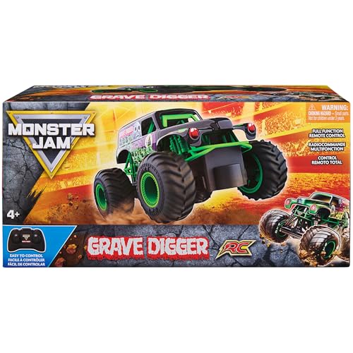 Monster Jam, Official Grave Digger Remote Control Monster Truck, 1:24 Scale, 2.4 GHz, Kids Toys for Boys and Girls Ages 4 and up - Image 3