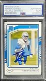 2024 Panini Donruss Optic signed Terrion Arnold 371 PSA 565 - Football Slabbed Autographed Rookie Cards