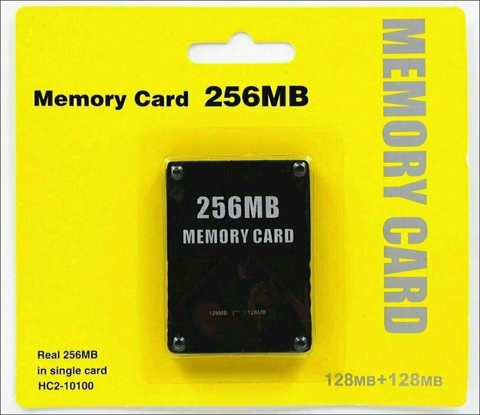 Image of TAHUTO24 256MB Memory Card for Playstation 2 - High Speed Memory Card for Sony PS2 (Black)