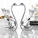 Zinc Alloy Fork Spoon Tableware Stand Holder Swan Shaped Fruit Food Fork Spoon Knife Base Holder Kitchen Tools