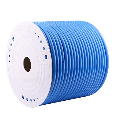 DERPIPE Pneumatic Hose 12mm OD 8mm ID Blue Polyurethane PU Tubing Air Compressor Pipe 100 Meter (328ft) - Thumbnail 2