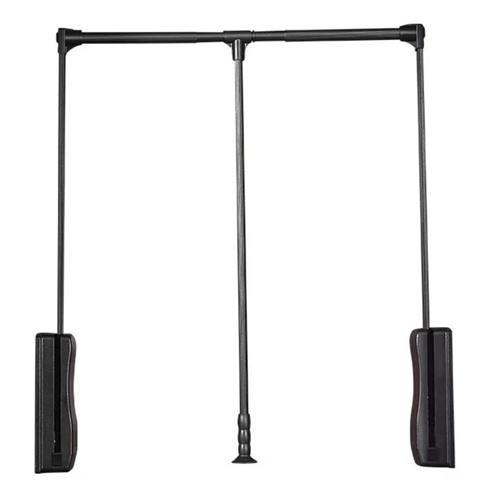 Barre de suspension réglable alu 450-1150 mm avec matériel de montage pour aménagement placard