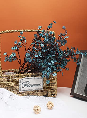 Babys Breath Silk Artificial Flowers Bulk 12pcs for Fall Decor Fake Flower Bouquet Bulk for Home Kitchen Indoor Bouquet Floral Arrangement Table Centerpieces Party Decor(Autumn Blue 12pcs) - Image 3