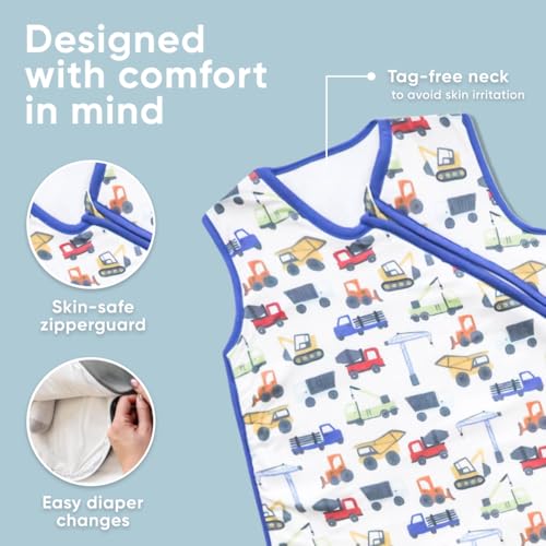 Image of Copper Pearl Sleep Sack: Warm and Cozy Baby Bag in a Variety of Trendy Designs, Safe Alternative to Blankets, Sleeveless Baby Sleep Sack Swaddle Sizes Newborn to 24 Months - Diesel