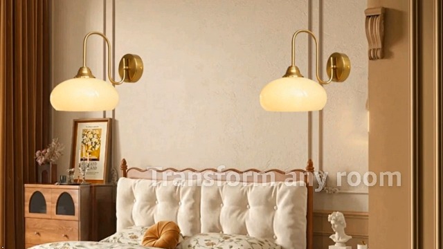 DWEIHDV Mid Century Modern Wall Light Gold Vanity Wall Sconces