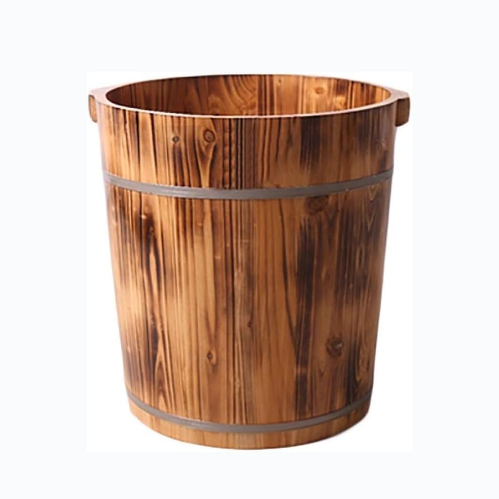 Cubeta de spa para pies de madera natural 40 cm