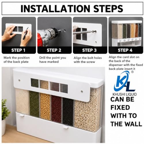 VIKEYHOME 6-Grid Round Food Dispenser W - Image 8