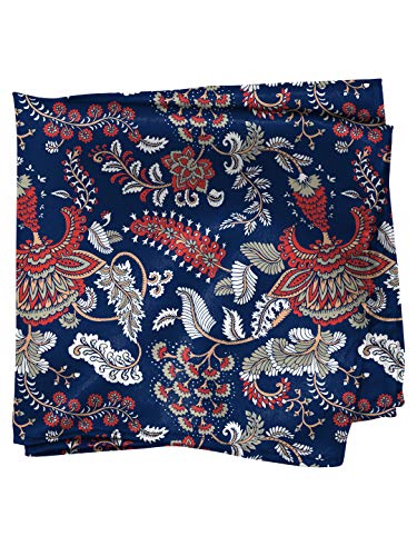 Image of BLACKSMITH Paisley and Floral Printed Italian Pocket Square for Men and Boys, for traditional Indian Wear like Bandhgala and Modi Jacket