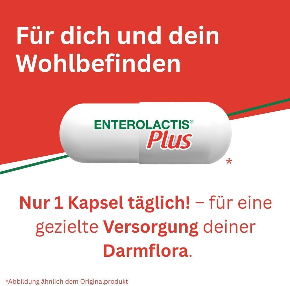2X ENTEROLACTIS PLUS 30 CAPSULE - Integratore Fermenti Lattici Vivi - 60 CPS