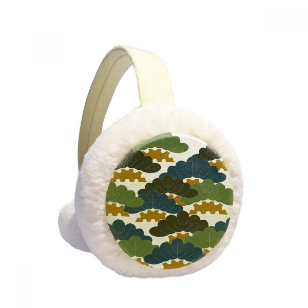 Orejeras de invierno de felpa como regalo unisex de diseño abstracto 5