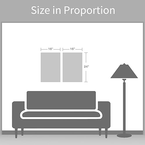 Miniatura 6 de ARTISTIC PATH Lienzo de playa costero para pared, pinturas de faro oceánico, impresiones de furgonetas vintage, imágenes de palmeras, tablas de