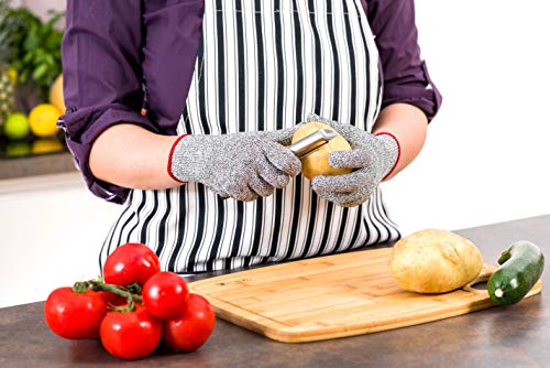 Heretogear Cut Resistant Gloves - 2 Pairs Xxl - Food Grade, Level 5 Protection - Safety While Chopping Vegetables Or Cleaning Fish #TOP3