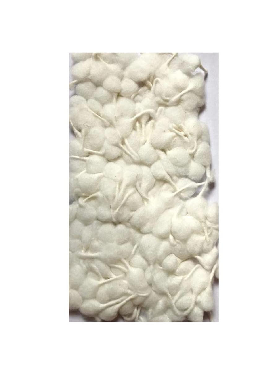 vinarghya Phool Batti Cotton Round Wicks for Diya Puja Aarti White 400 Pieces 1