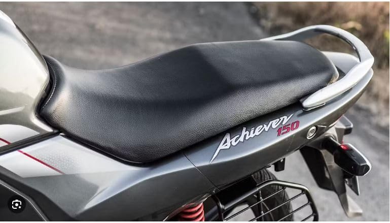 RONISH Waterproof and Scratch Proof Black Seat Cover for Achiever 1 Single Bike Seat Cover for Hero Achiever(Achiever Seat Cover 2)-image-46