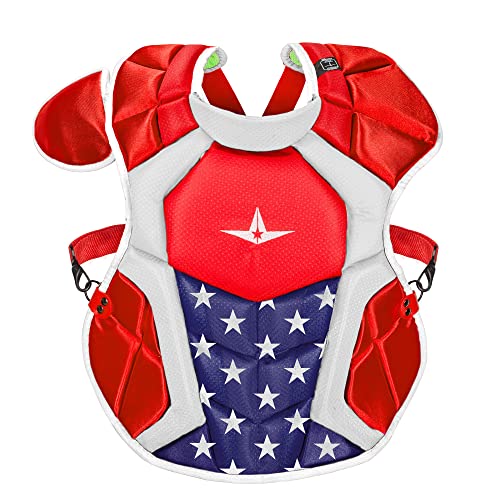 All-Star CPCC1216S7XUSAUSA S7 Axis Chest Protector/Meets NOCSAE/Ages 12-16 USA
