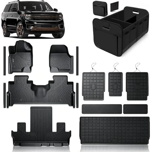 Floor Mats Set for 2025-2027 Ford Expedition 7 Seats Bucket Seat（Not Max）