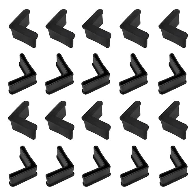 Rubber Rack Covers Sahara Enterprises 40mm x 40mm L Shaped Rubber Angle Caps Steel Frame ...
