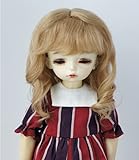 D20313 6-7inch 16-18cm 1/6 YOSD Long Princess Soft Wave Mohair BJD Doll Wigs (Ash Brown)