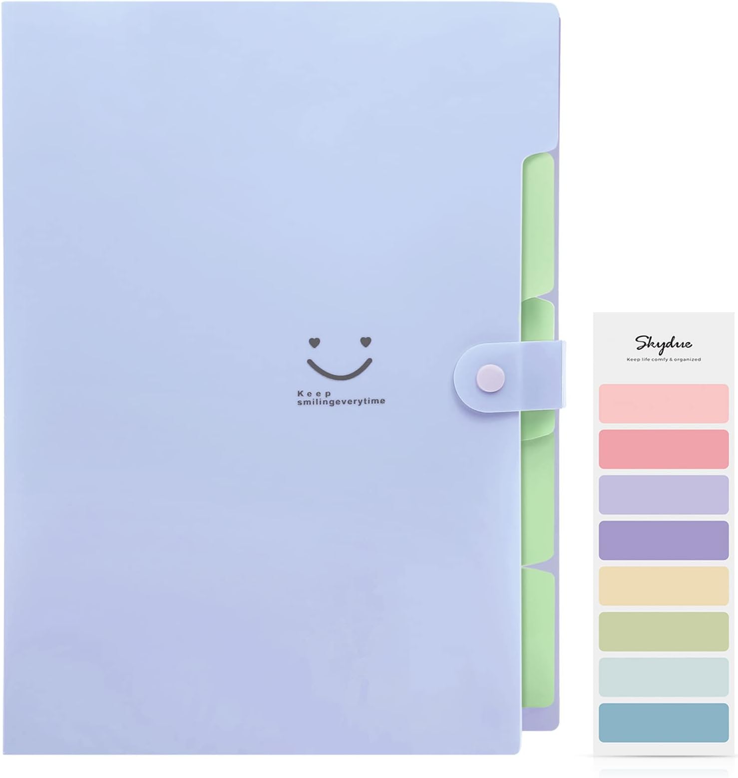 Letter A4 Paper Expanding File Folder Pockets Accordion Document Organizer (Purple)