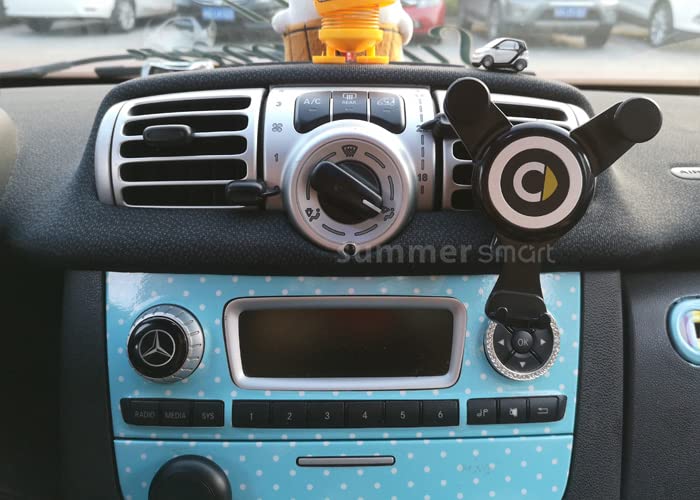 SHIFENG For MB Smart 451 Fortwo Forfour 2009-2014 Car Air Vent Phone Holder Accessories, 451 Air Vent - Image 3